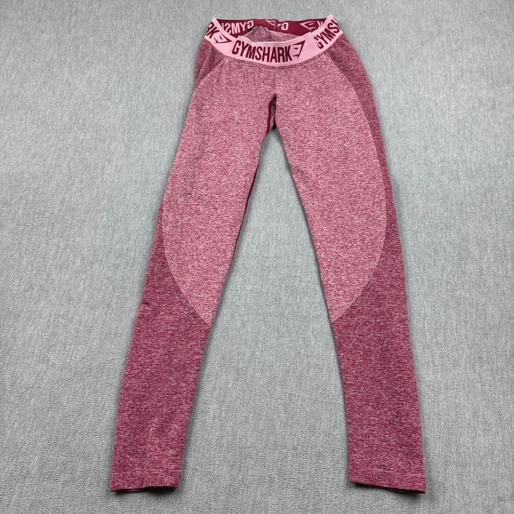 Gymshark Leggings Women Small Pink Heathered‎ 28" Flex Yoga Gym Athletic Pants